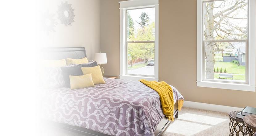 bed-Shung bedroom windows - single hung