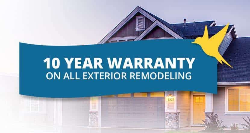 Siding - warranty 10 year warranty on siding