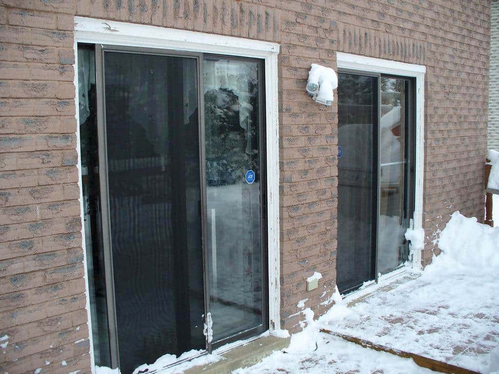 doors project - Weaver - new patio doors - before